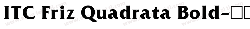 ITC Friz Quadrata Bold字体转换